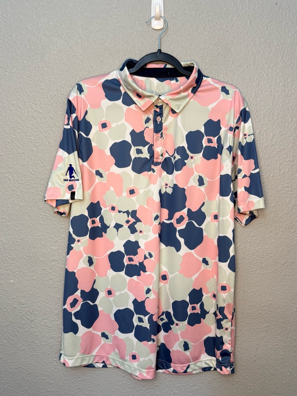 Swannies Golf | Ace Performance Golf Polo | Floral Print  | Size XL